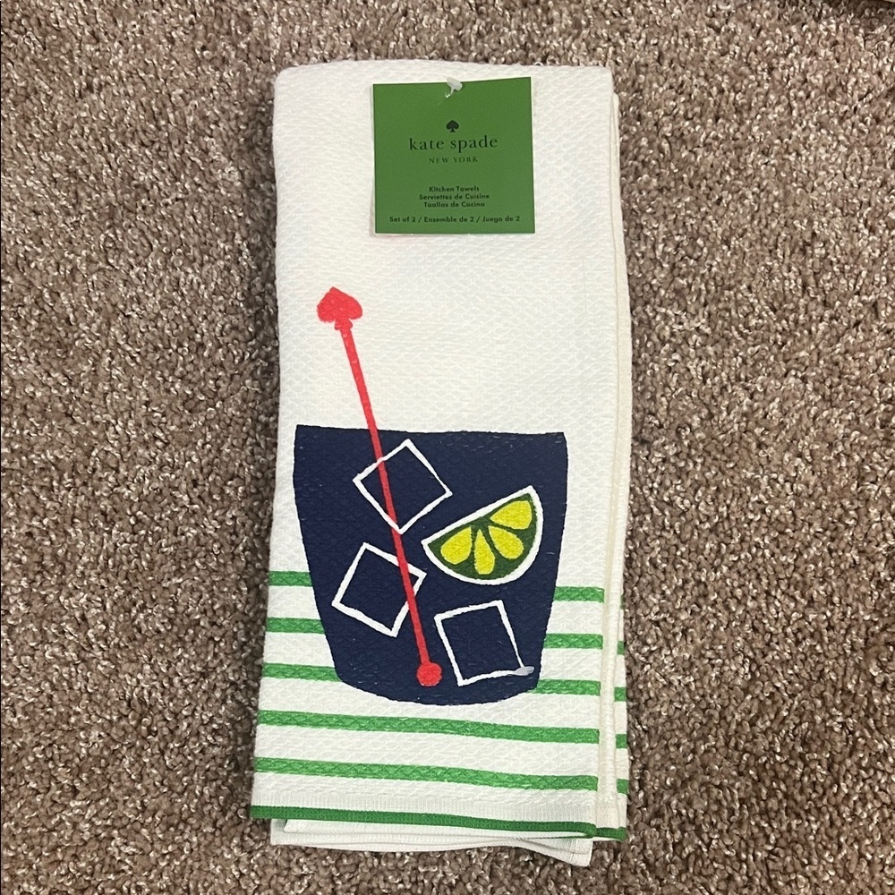 Kate Spade set of 2 kitchen towels